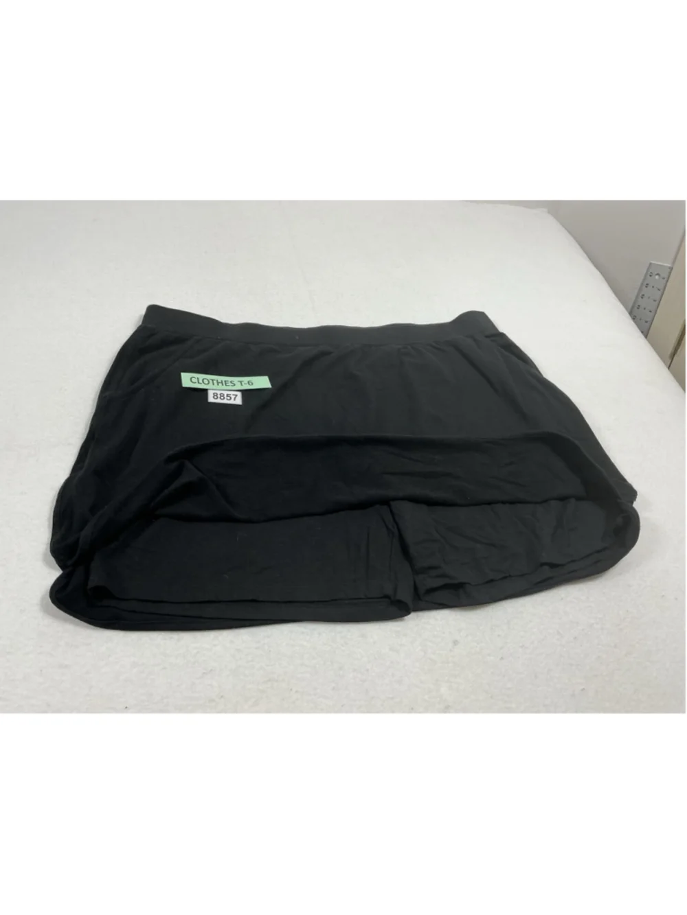 Womans Excellent D & Co Pullon Skort 3X Black Elastic Waist Band