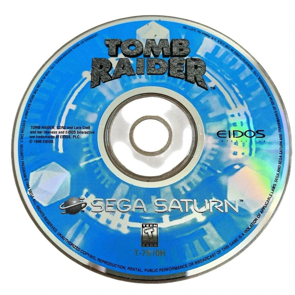 Tomb Raider Sega Saturn 1996 Disc Only Authentic Tested Working Video Game