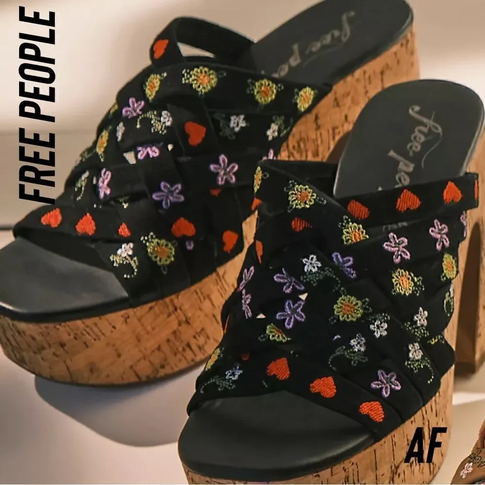 Free People care woven heel
