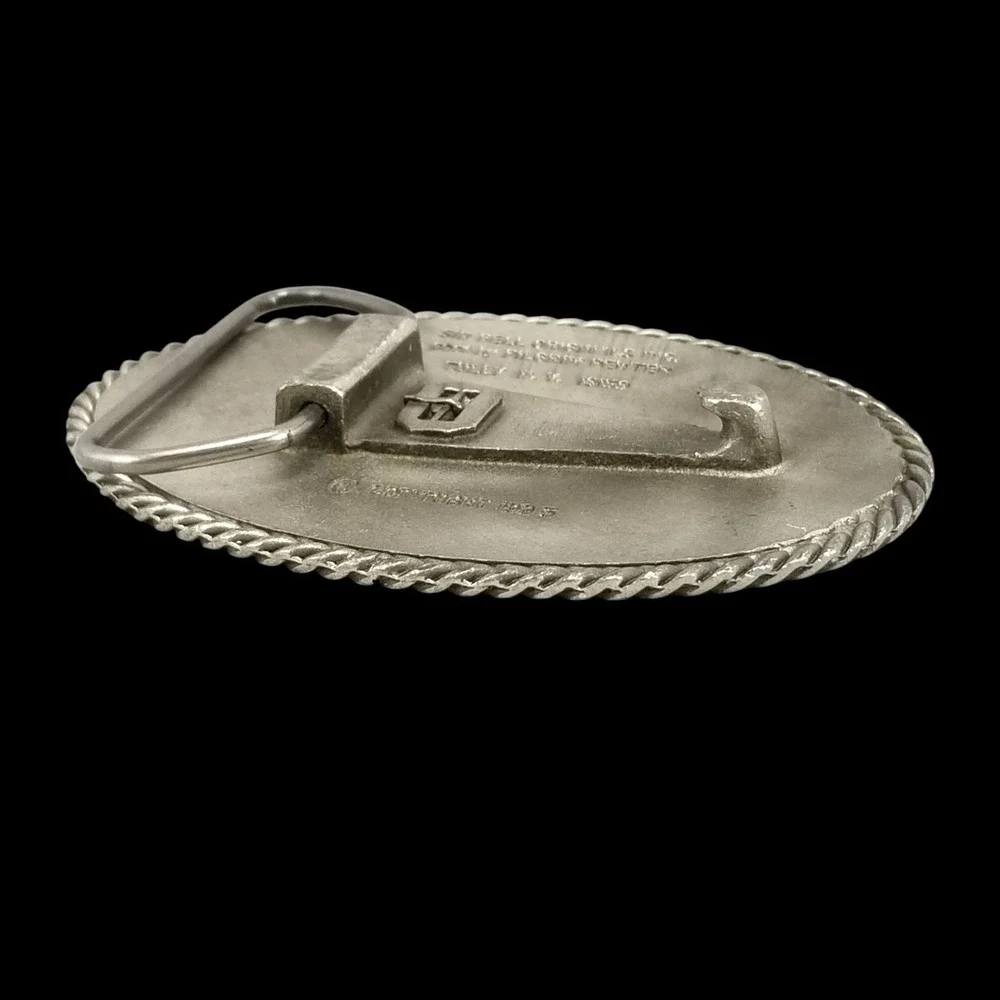 New York Fish and Wildlife Centennial 1995 Belt Buckle Sid Bell Originals Pewter