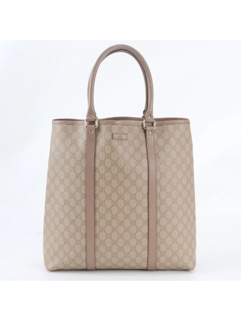 Gucci GG Supreme Sherry Line Leather Tote Shoulder