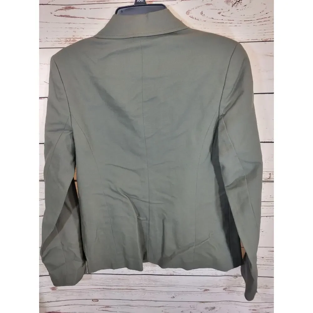 Old Navy Gray One-Button Single Breasted Career Formal Blazer Women's Size Large