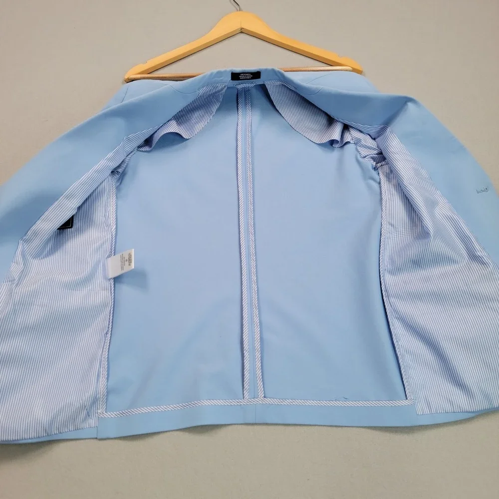 Izod Boys‎ Light Blue Regular Fit Blazer Jacket Size 14, Pre-Owned READ