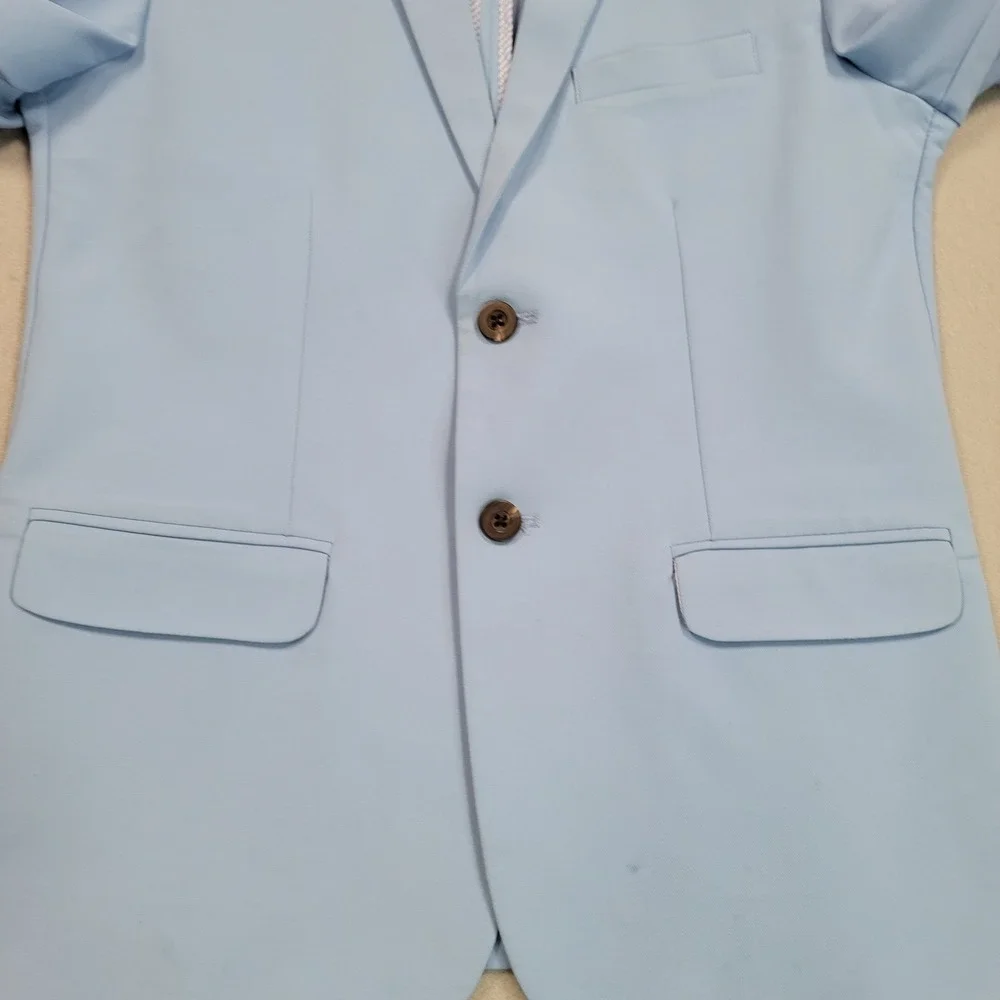 Izod Boys‎ Light Blue Regular Fit Blazer Jacket Size 14, Pre-Owned READ