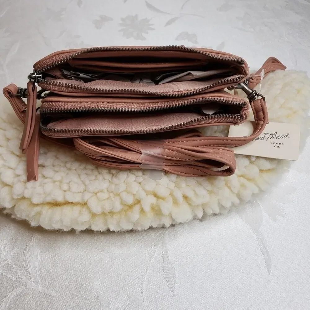 Small Crossbody or Wristlet Blush Bag Universal Thread