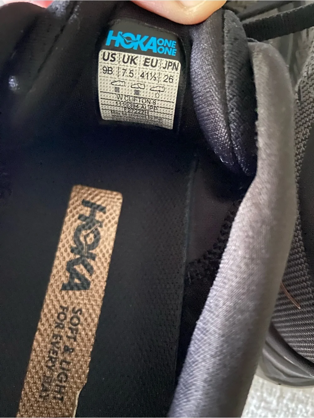 Hoka breathable mesh