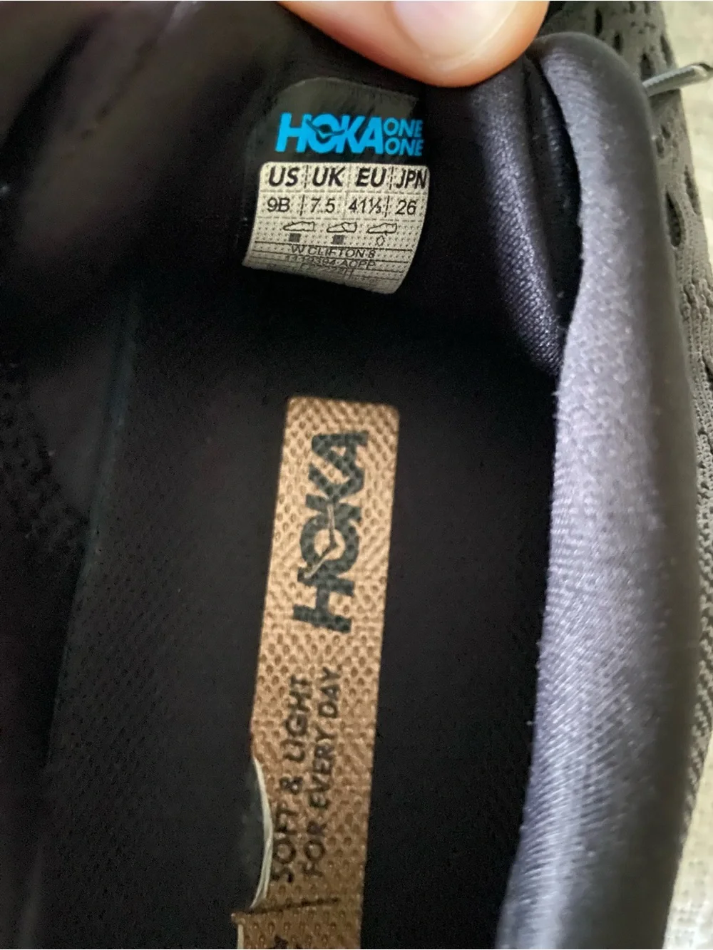 Hoka breathable mesh