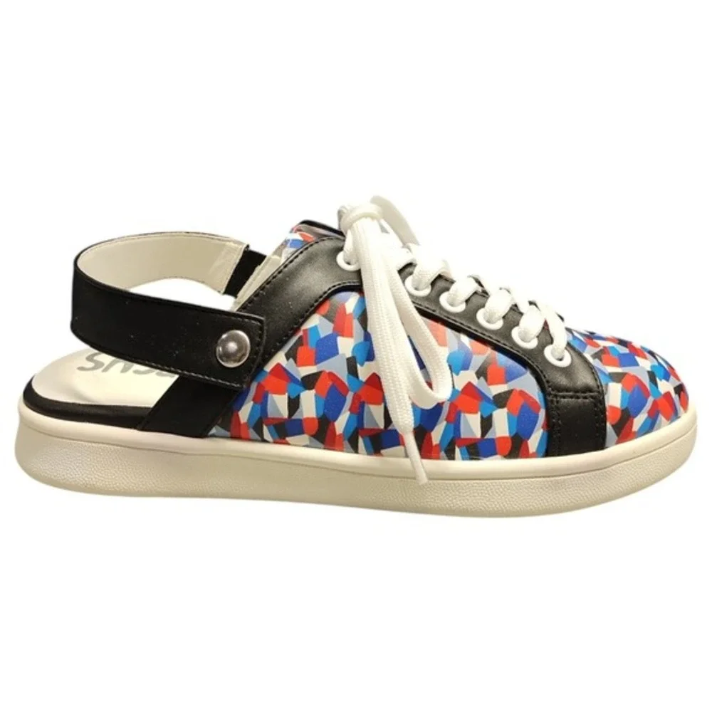 Circus By Sam Edelman Murray Shoes Womens US 7.5M Multi Playful Prints Lace Up‎