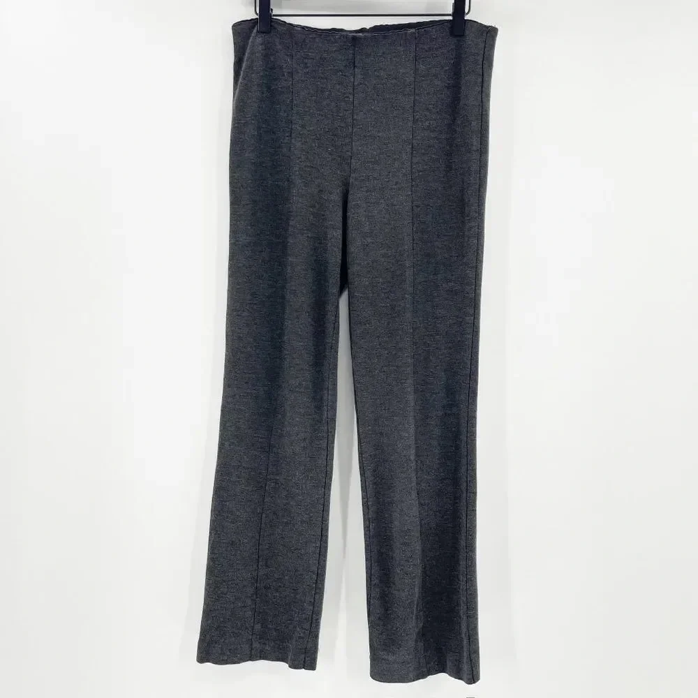 Gloria Vanderbildt‎ Pleated Leggings Women's Size 8 Gray Wide Leg Casual