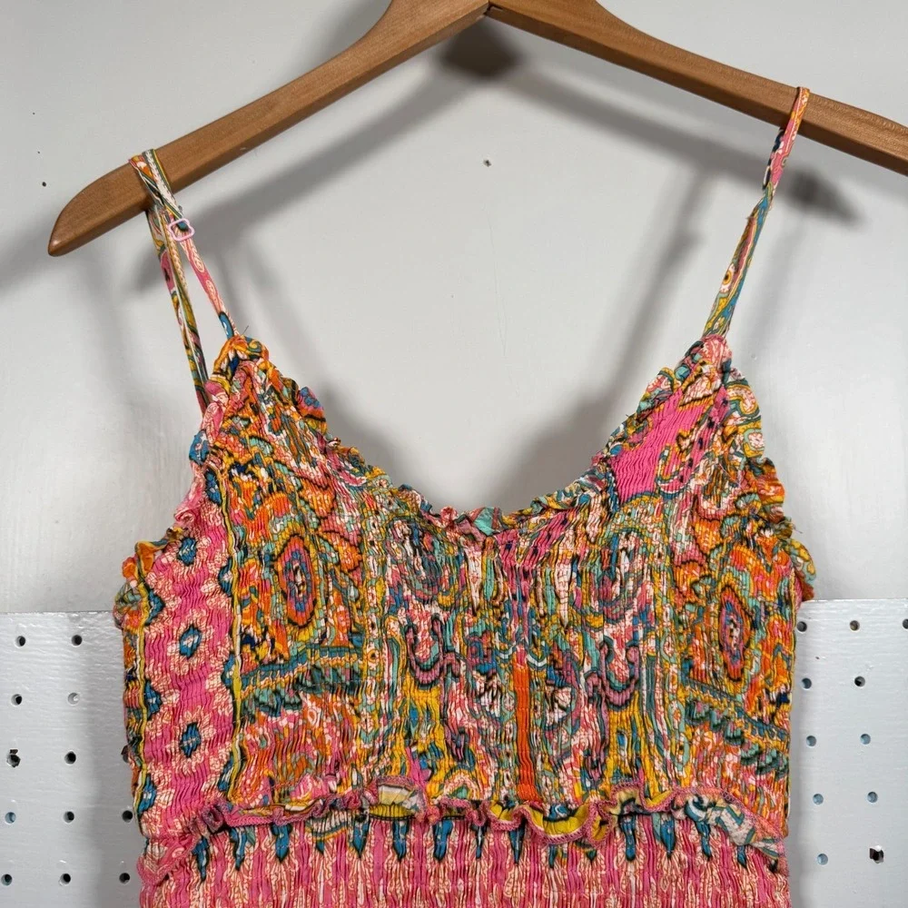 Olivaceous smocked bodycon