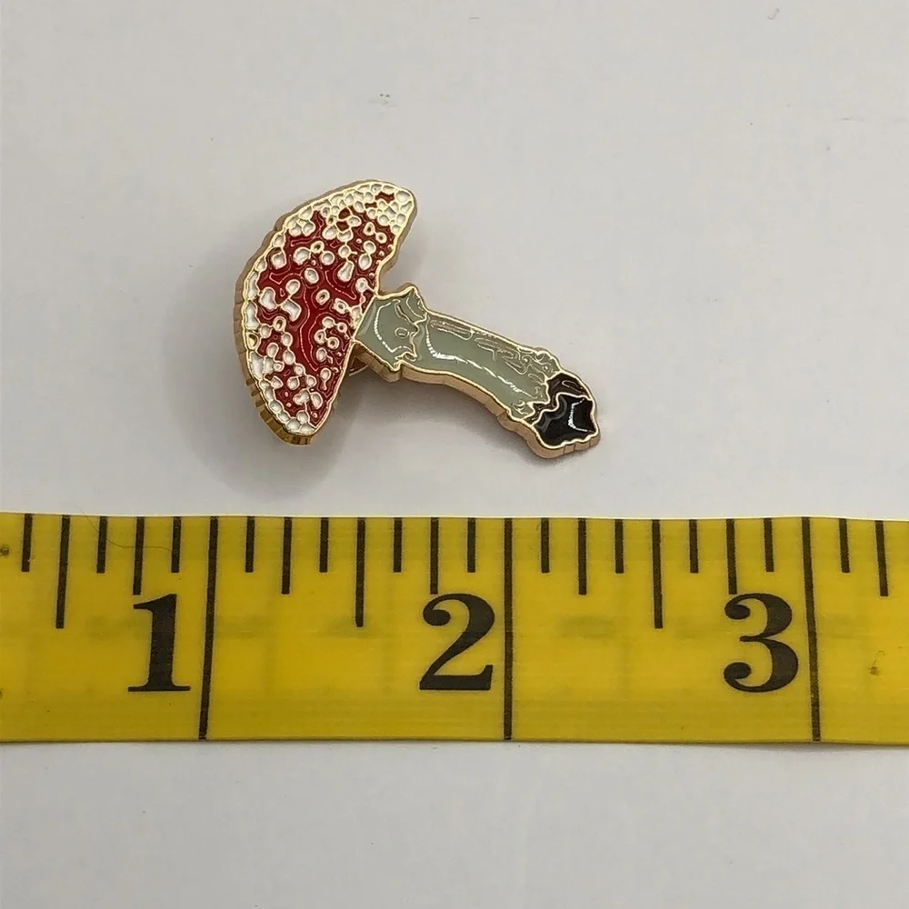 3/$25 Mushroom Fungi Fungus Unisex Pin Badge Brooch Mushroom Hunter