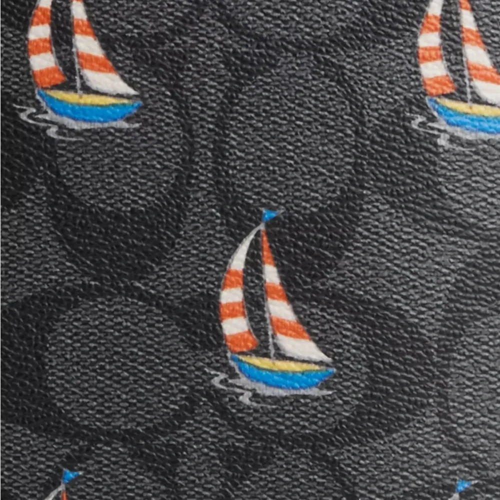 NWT COACH‎ Aden Crossbody In Signature Canvas With Sailboat Print