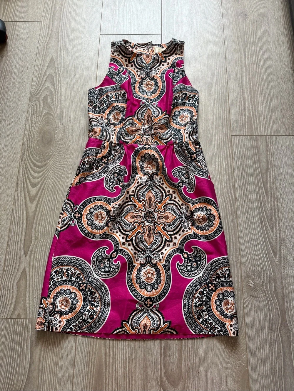 Moulinette Soeurs Anthropologie Geidi Paisley Print Sheath Dress Pink summer