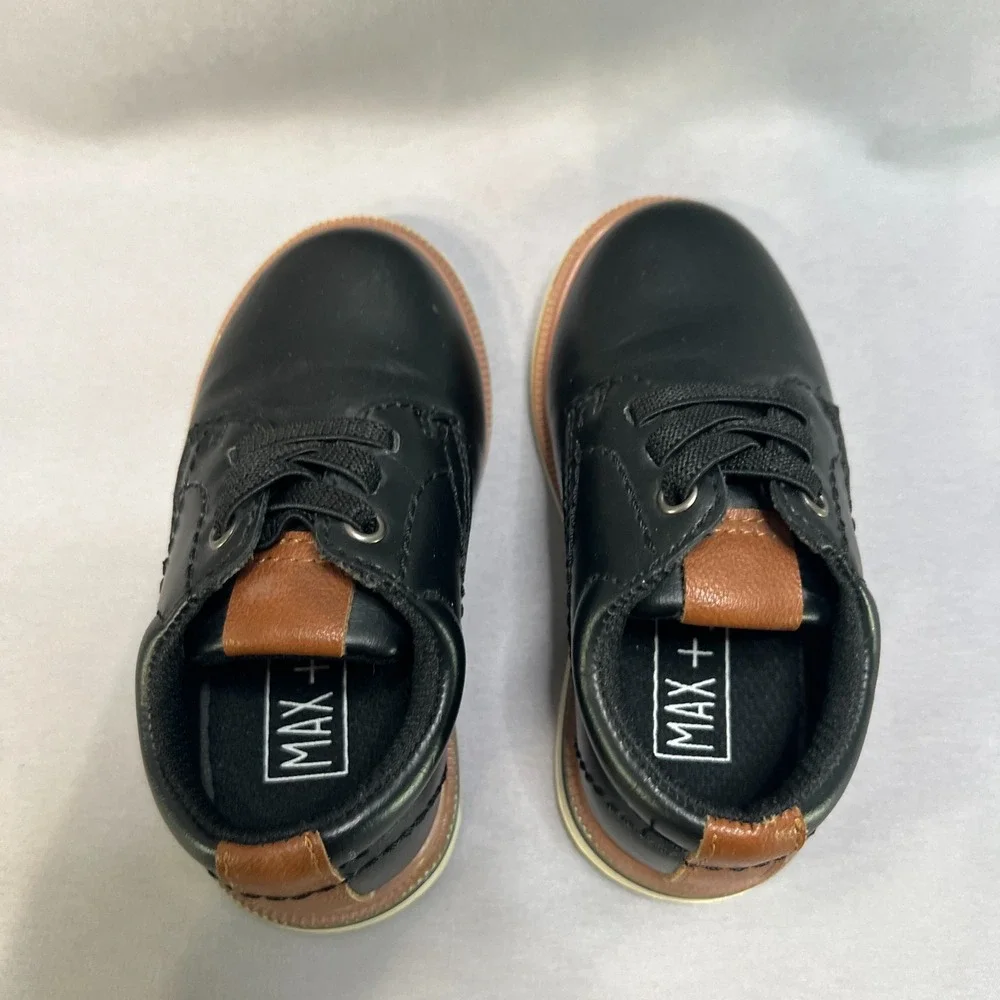 Max + Jake‎ Mix NO. 6 Boys US 6 Oxford Shoes Black Brown Leather Lace Up 2-Pairs