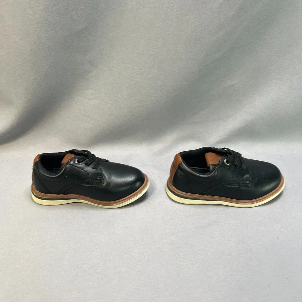 Max + Jake‎ Mix NO. 6 Boys US 6 Oxford Shoes Black Brown Leather Lace Up 2-Pairs