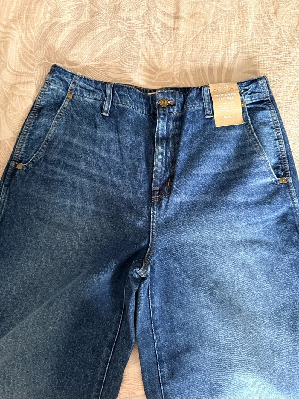 Madewell Wide Sweep High Waisted Trouser Jean