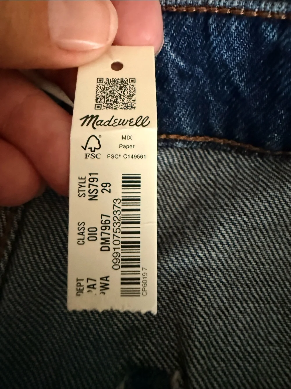Madewell Wide Sweep High Waisted Trouser Jean