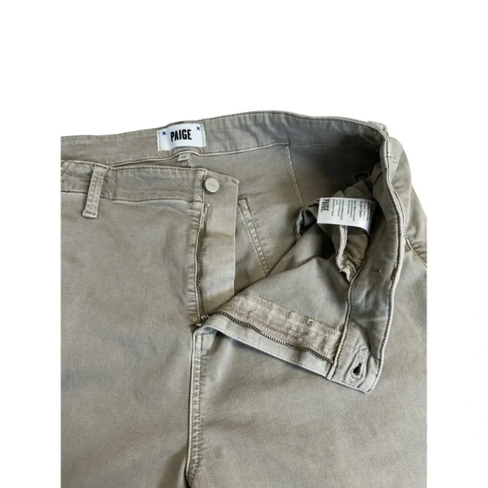 Paige Carly Wide Leg Ankle Jeans Vintage Moss Taupe‎ Size 33 *No Drawstring