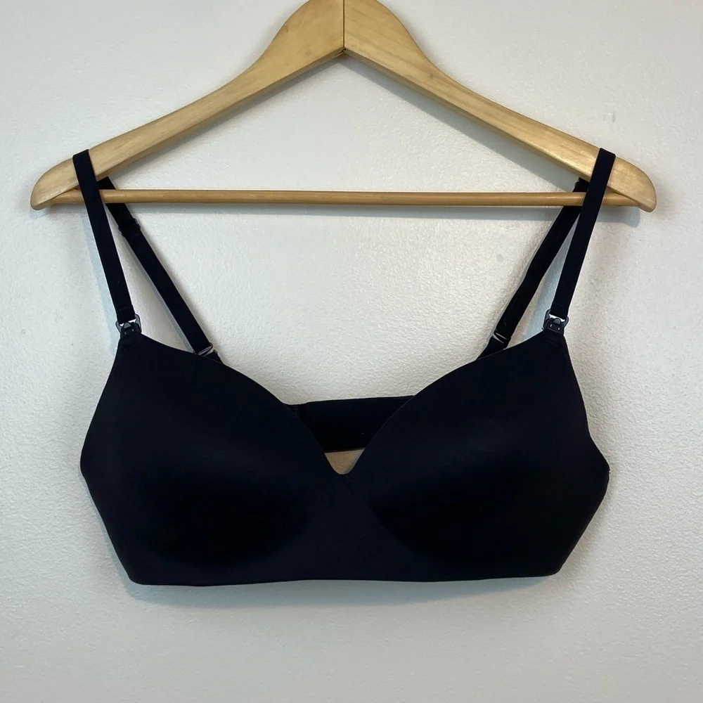EUC SOMA ENBLISS Nursing Wireless Bra Black