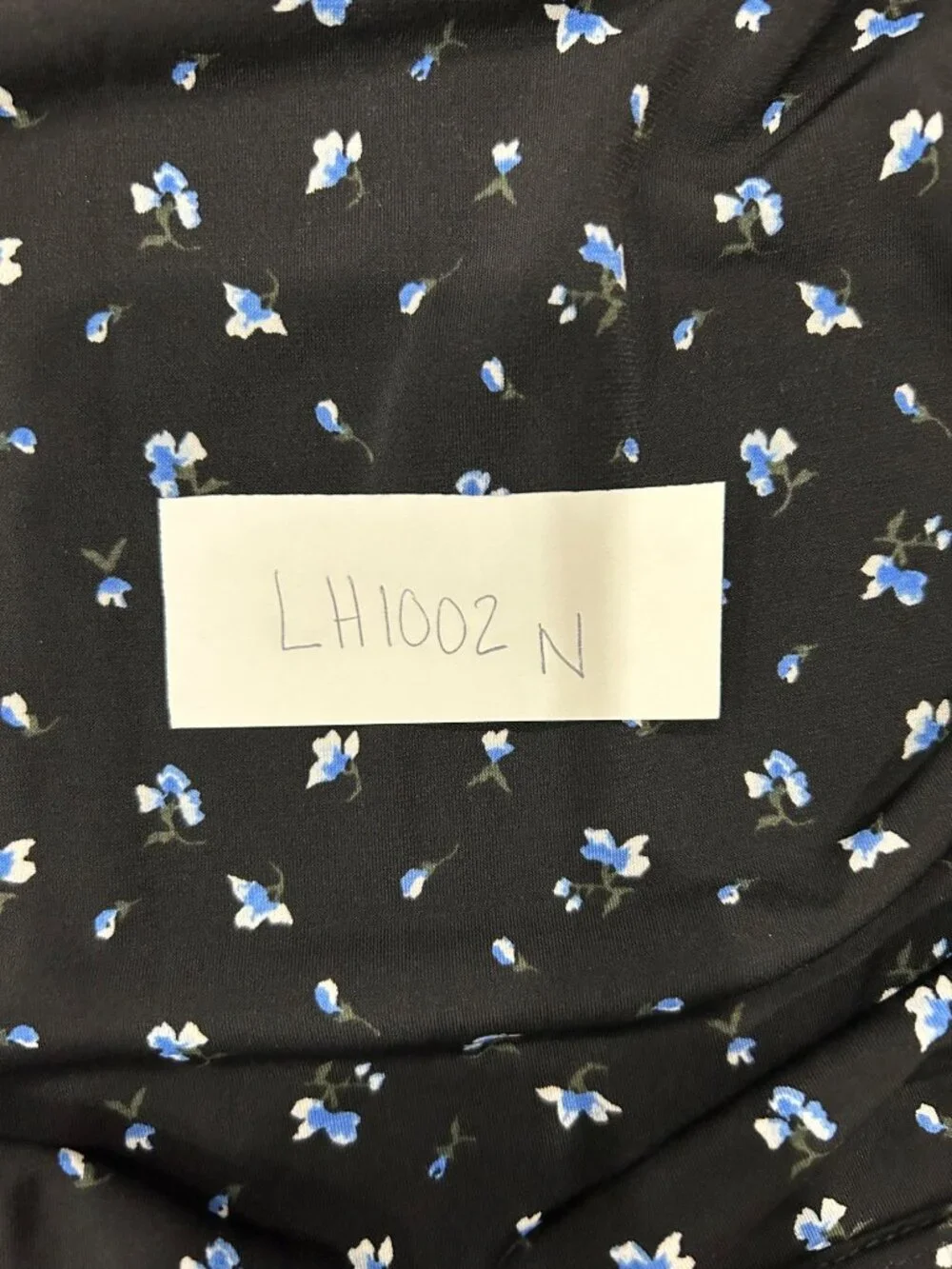 Michael Kors Womens Black Long Sleeve Floral Ruched Top Size M