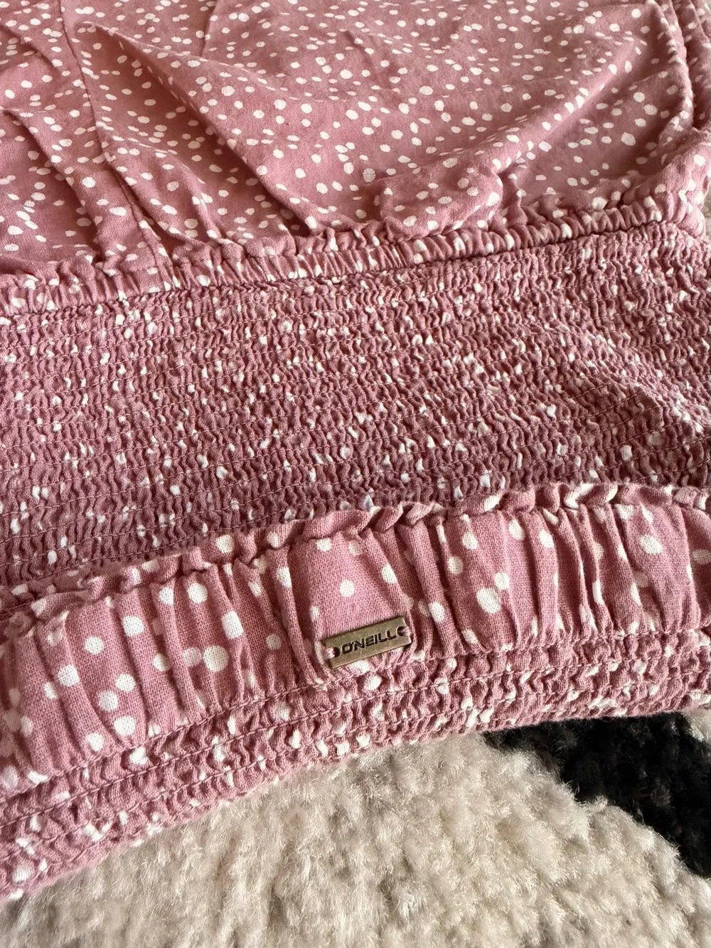 ONeill strapless smocked