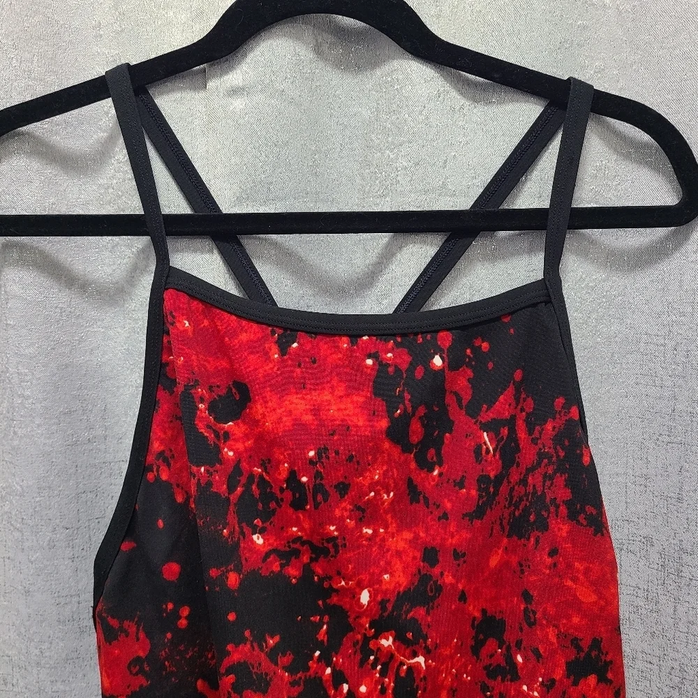 Speedo red black