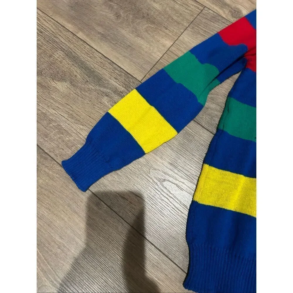 Disney Sweater Sweatshirt Kid Mickey Striped Knit