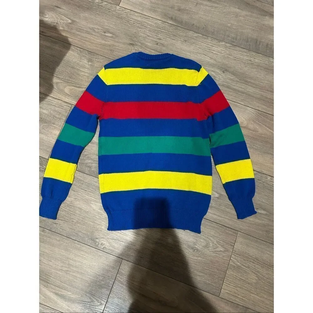 Disney Sweater Sweatshirt Kid Mickey Striped Knit