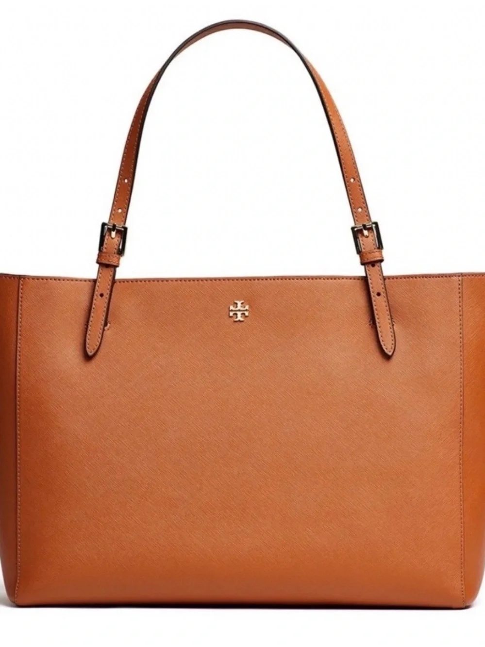 Tory Burch York Buckle Tote cognac Saffiano