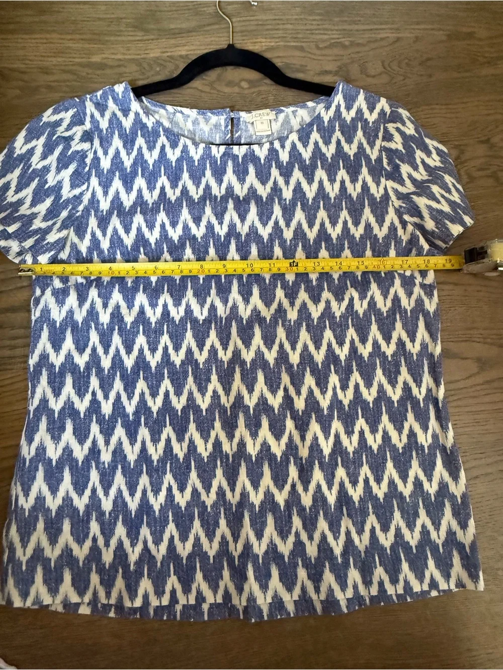 J. Crew versatile print blue