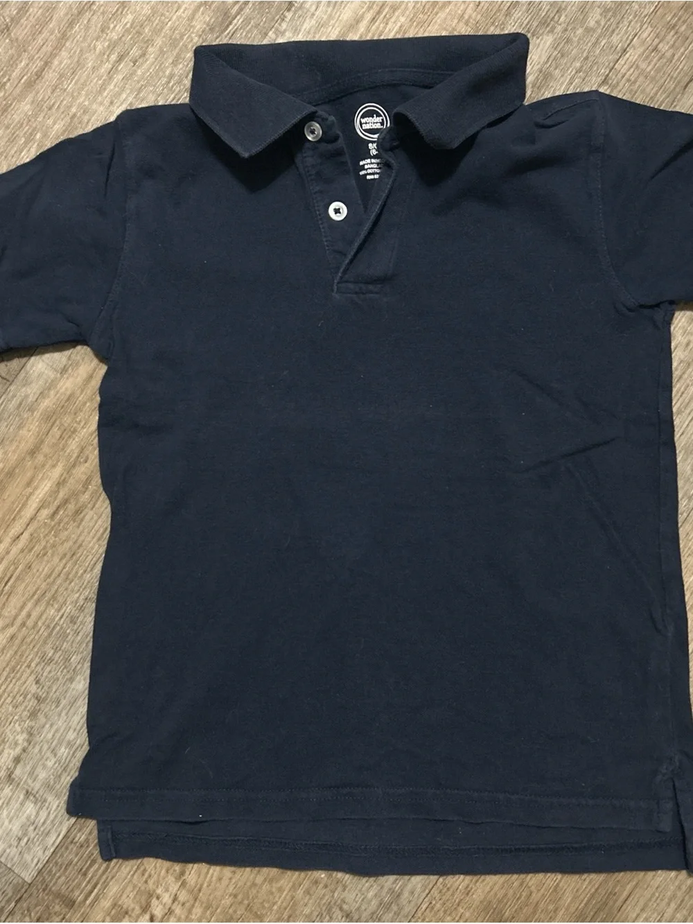 wonder nation Navy Blue Boys Polo Shirt