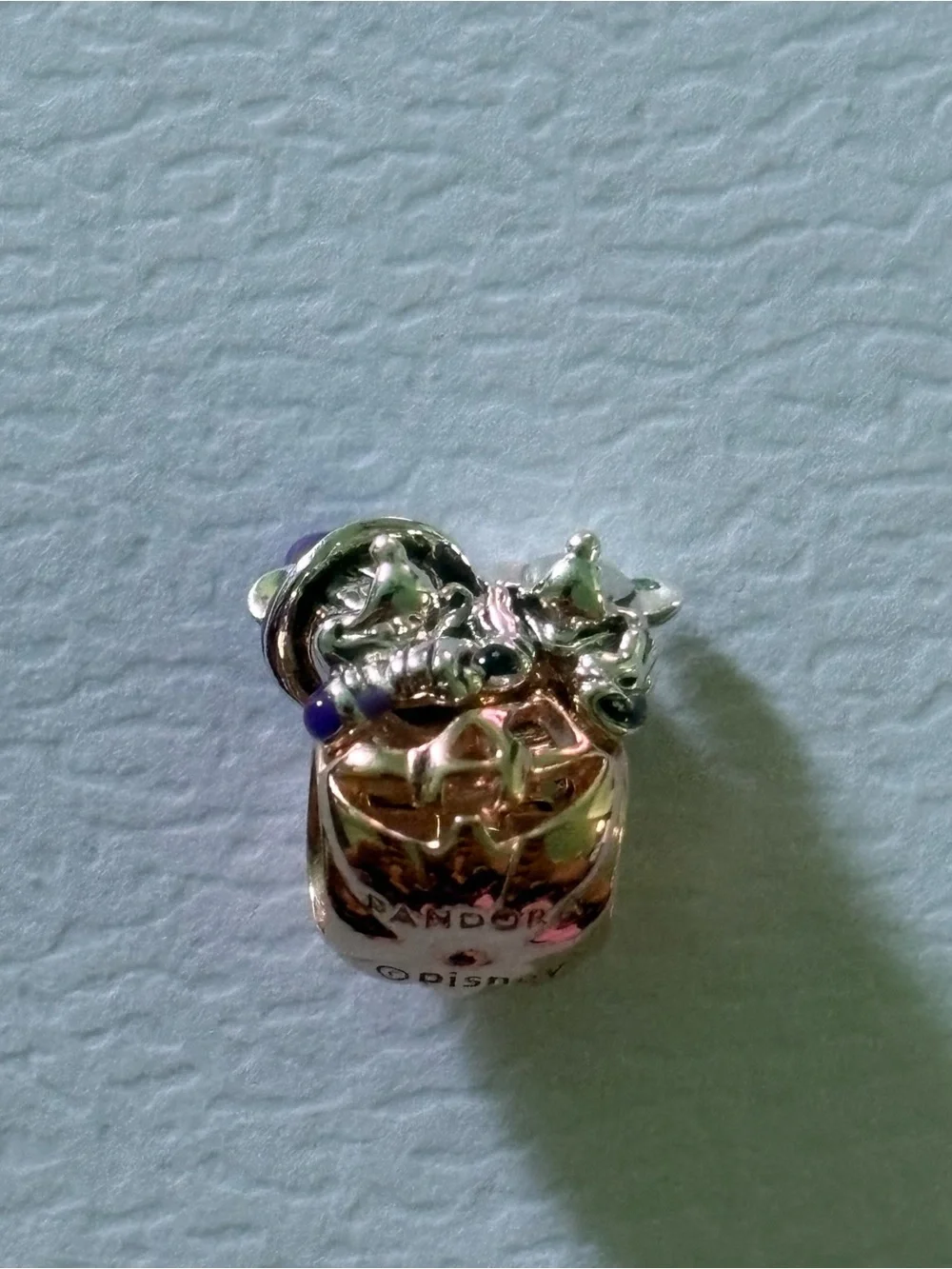Pandora charm showing