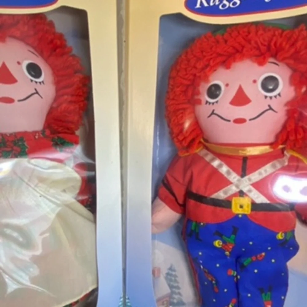 Raggedy Ann and Andy bring play doll