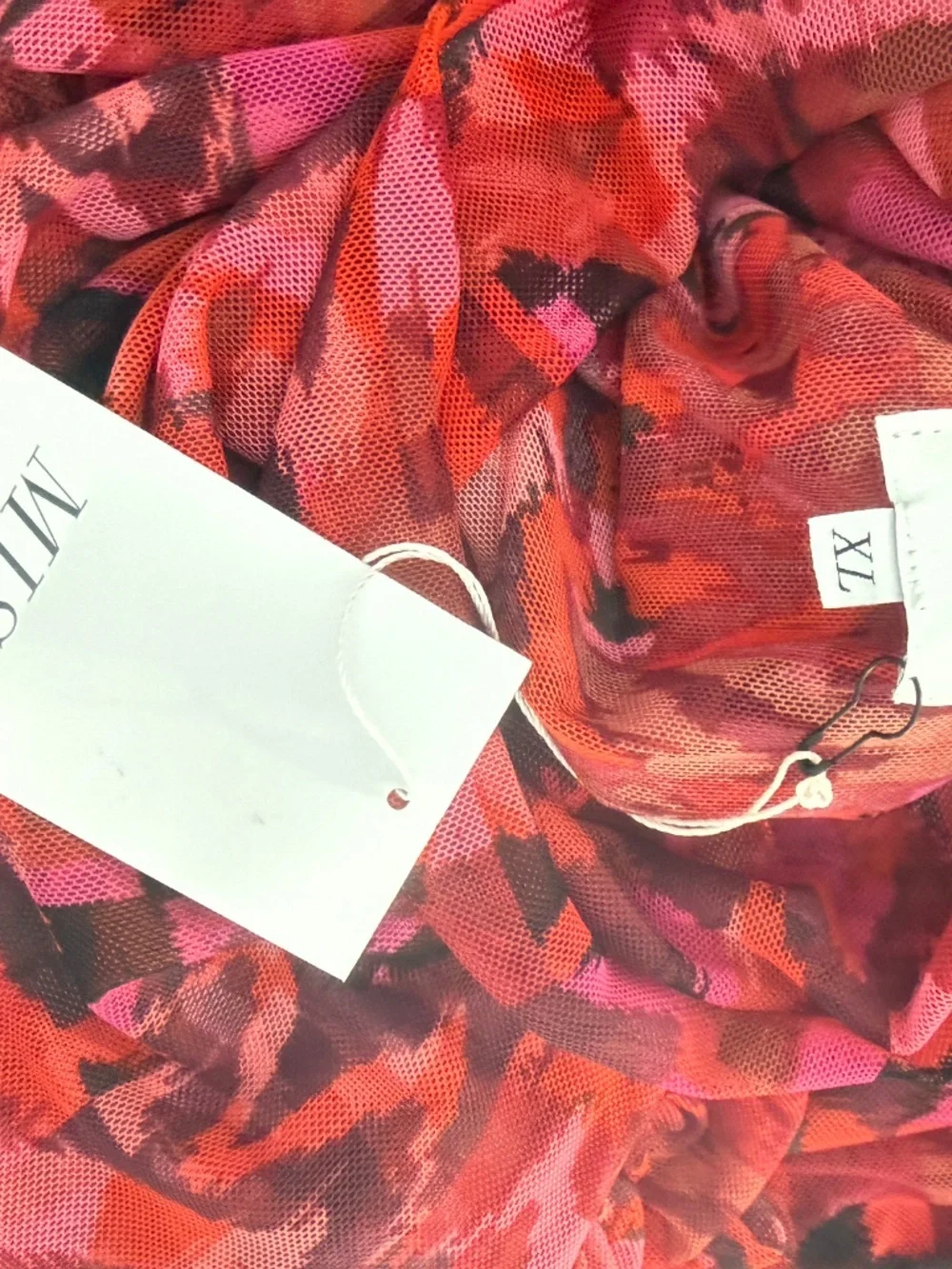MISA Electra Crimson Red Long High Neck Maxi Dress NWT XL