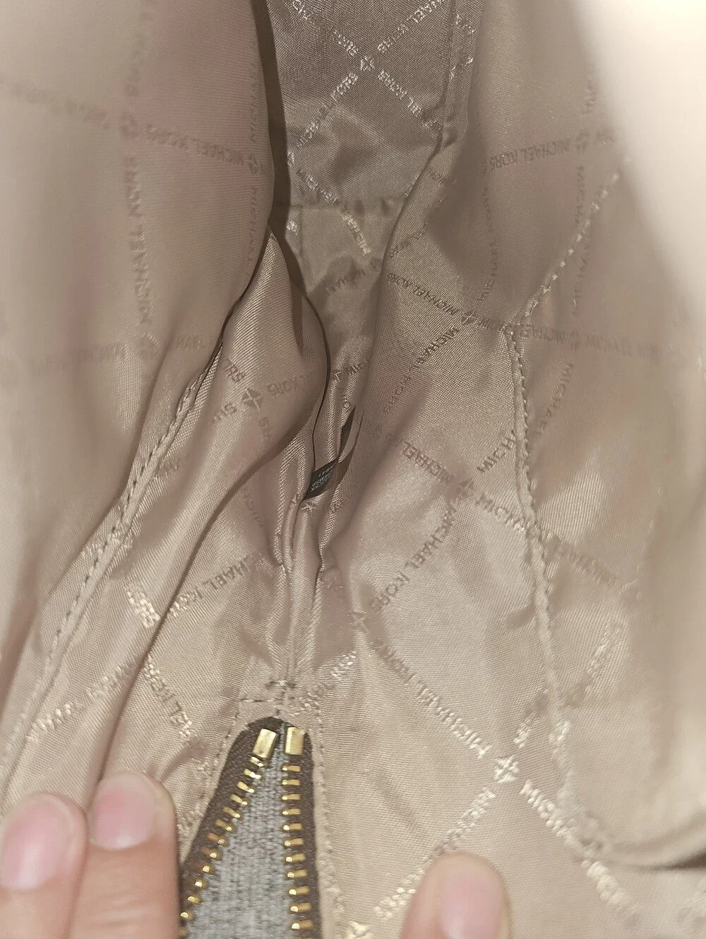 Michael Kors MK Medium Slim Backpack- Brown
