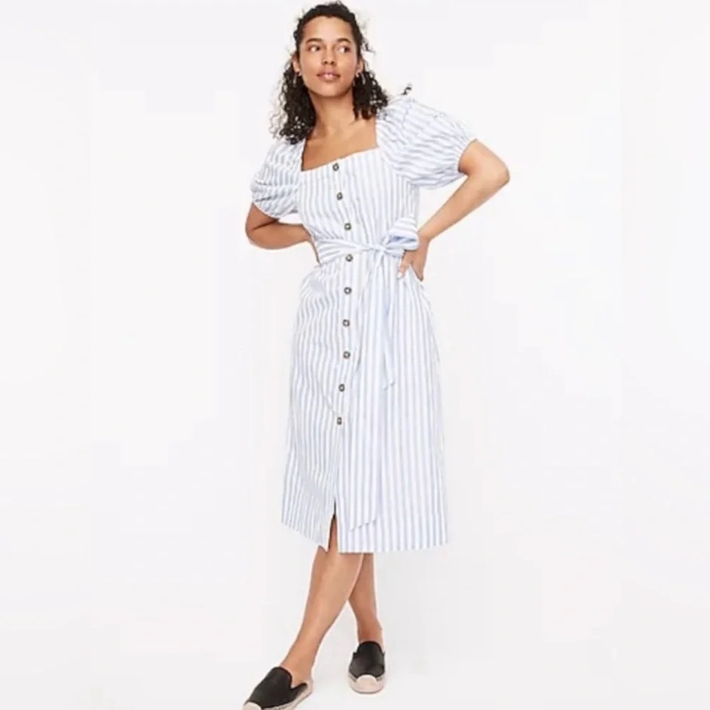 J. Crew Harborfront Carol Stripe Dress in Size Medium