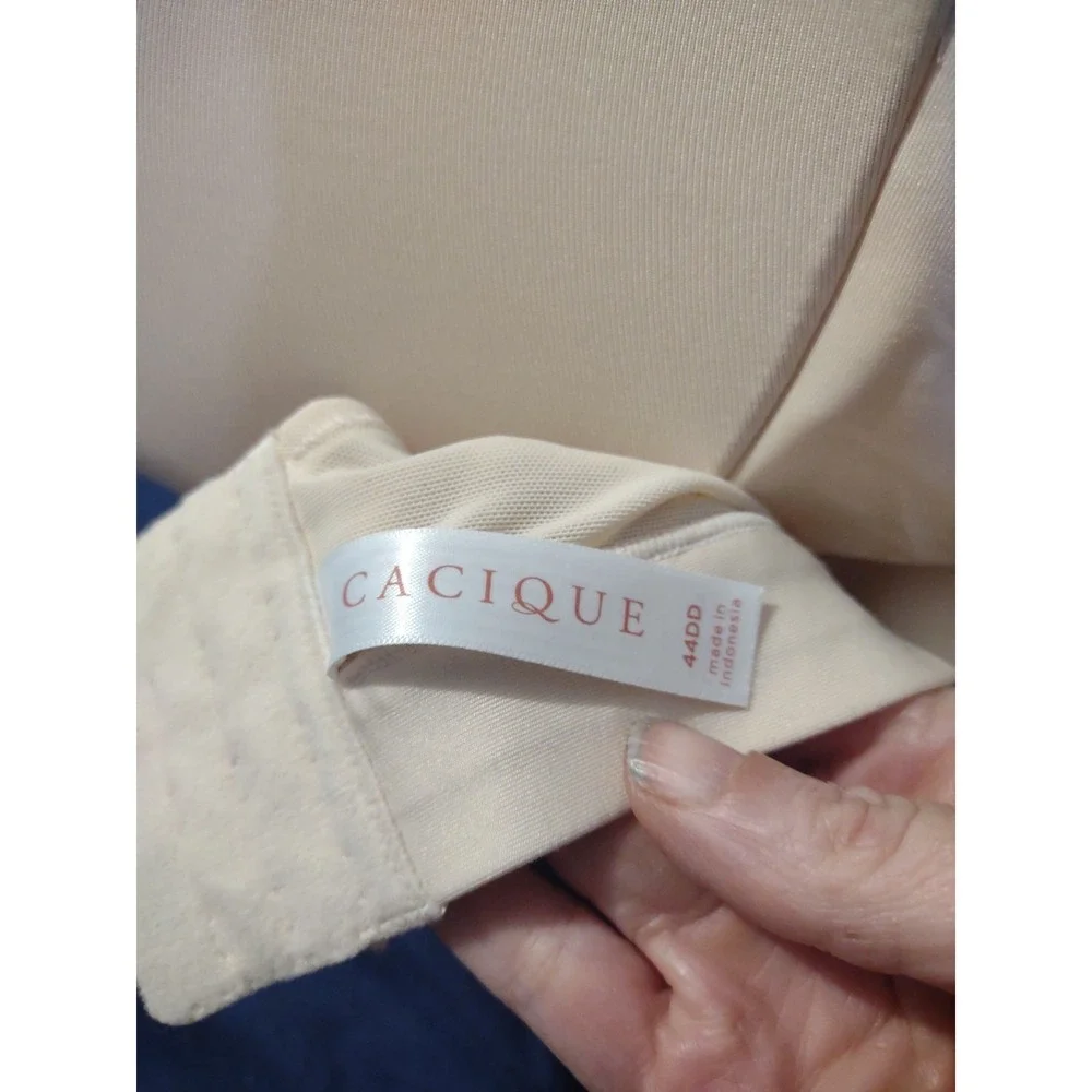 Cacique Lightly Lined Full Coverage Bra 44DD Nude‎ Classic