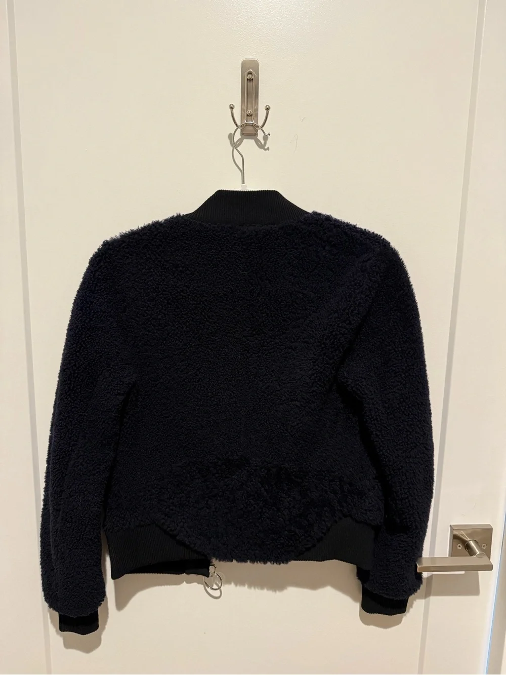 A.L.C. Navy Sherpa Bomber Jacket - Size 0
