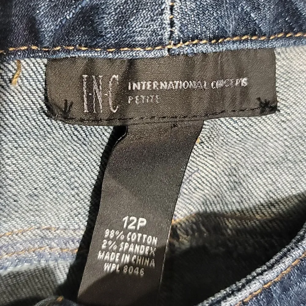 Inc. INTERNATIONAL CONCEPTS Petite Y2K Embellished Women's Boot Cut Jeans