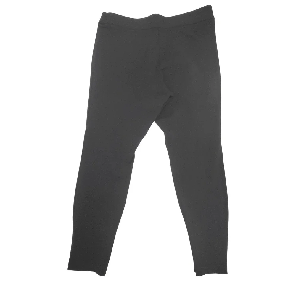 A New Day Black Pull On Ankle Zippers Skinny Ankle Crop Pants XL Career Office