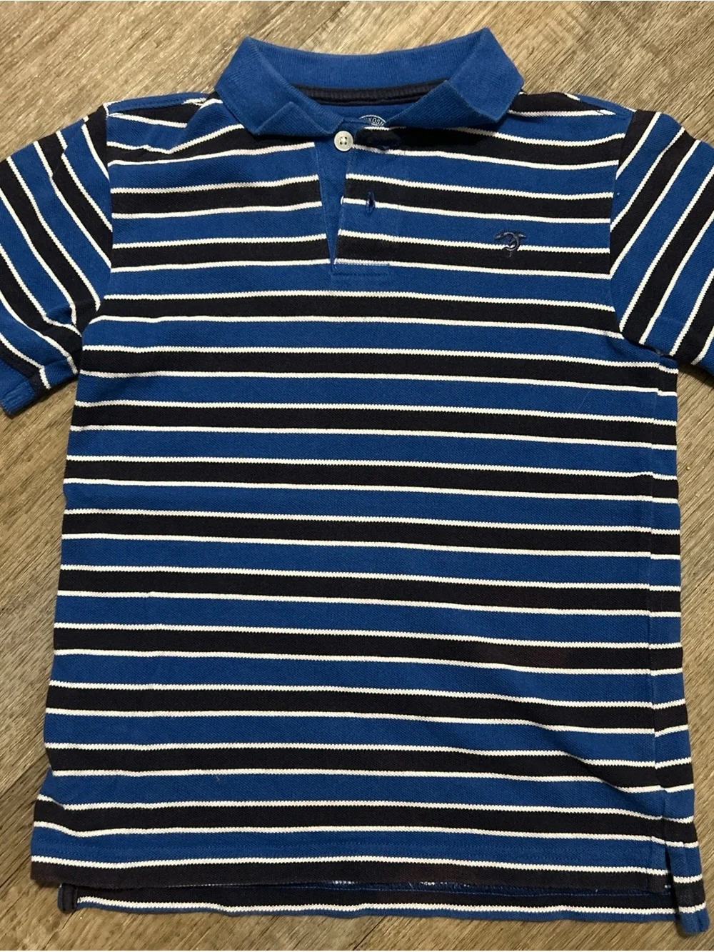 OshKosh B'gosh Blue & Navy Striped Polo