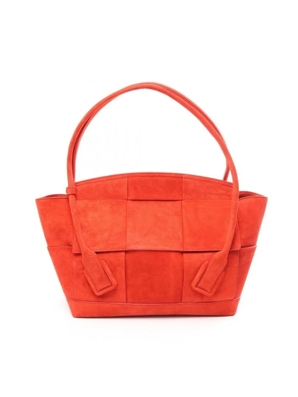 Bottega Veneta Tote Arco Maxi Intrecciato Red Suede