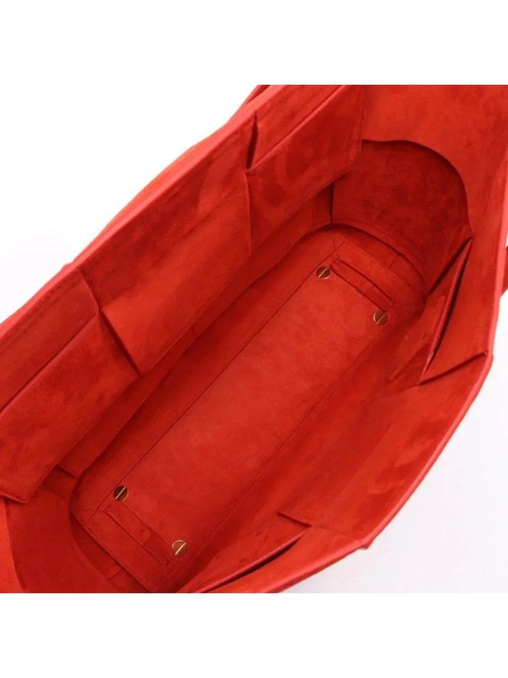 Bottega Veneta Tote Arco Maxi Intrecciato Red Suede