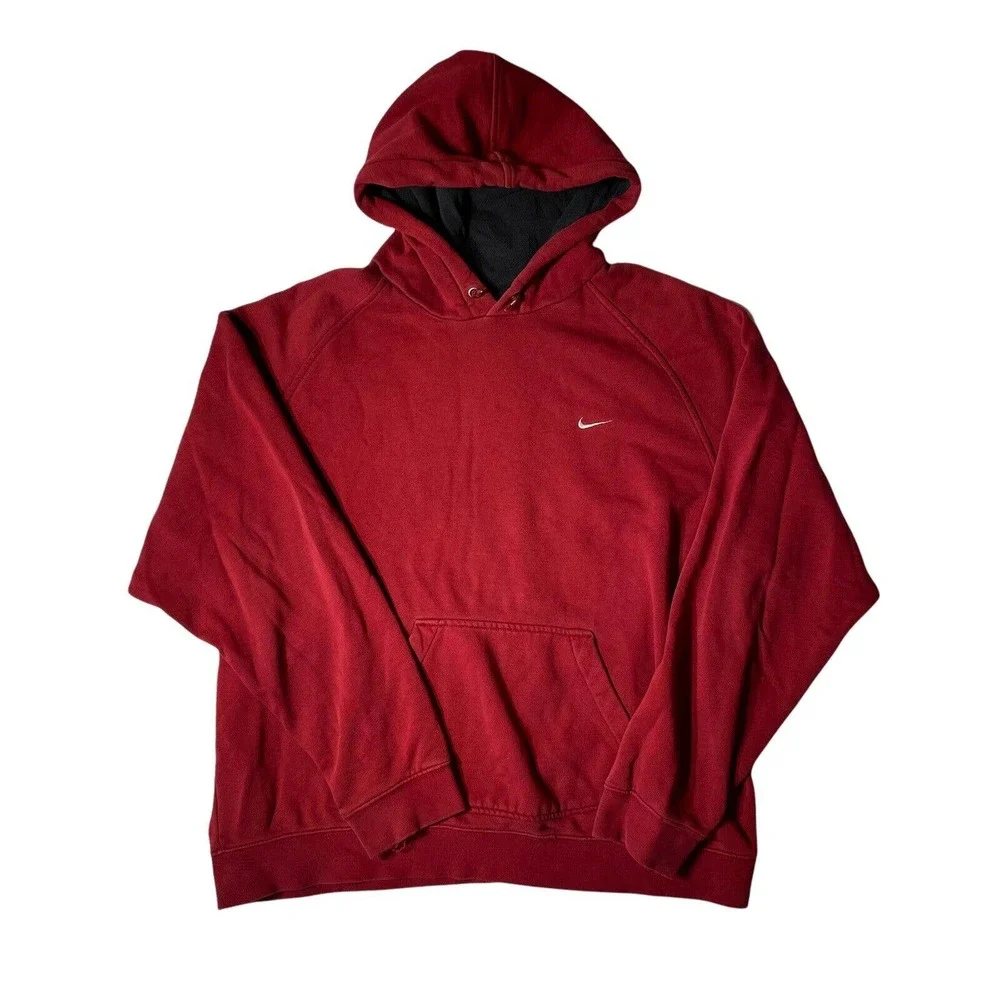 Vintage Nike Hoodie Red Swoosh Travis Scott XL Essential 90s 00s‎