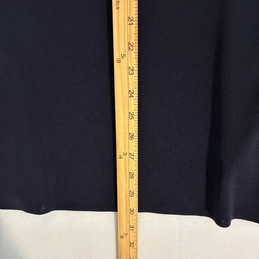 Exclusively Misook Open‎ Cardigan Womens M Slinky Knit Pockets Formal Minimalist