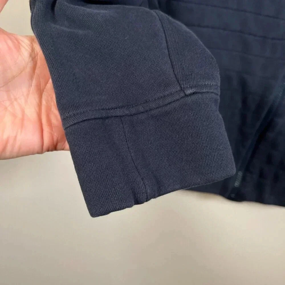 Lululemon Fleece Be True Jacket Size 8 Inkwell Blue Quilted Athletic Athleisure