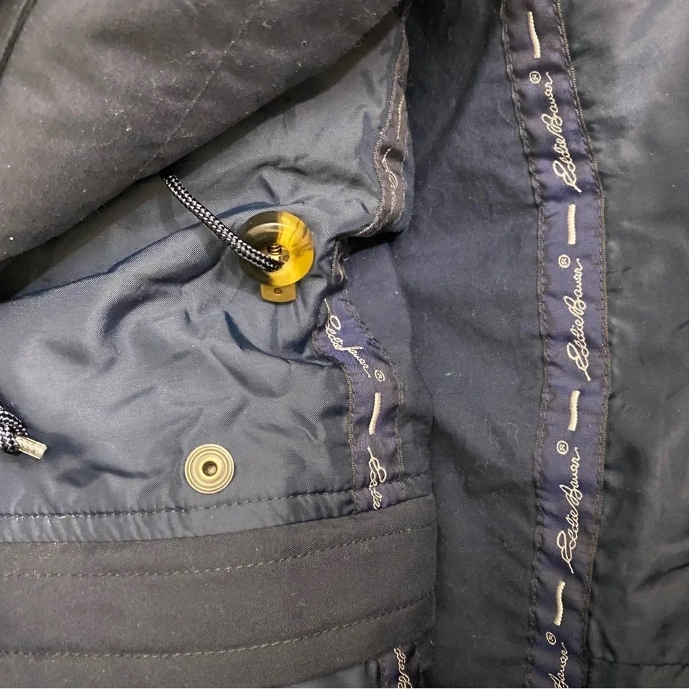 Eddie Bauer jacket zipper and snap closure inside waist drawstring Sz 2X