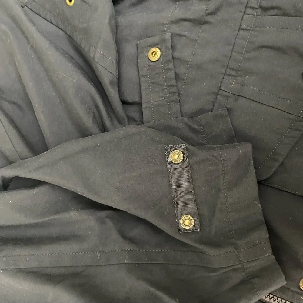 Eddie Bauer jacket zipper and snap closure inside waist drawstring Sz 2X