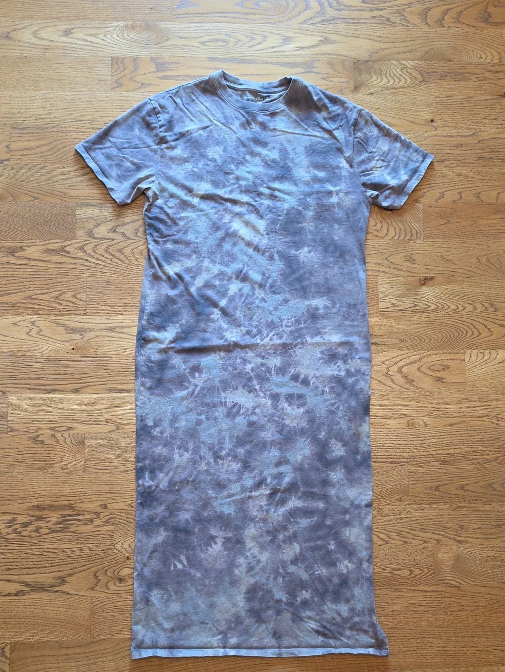Abercrombie & Fitch Gray Tie-Dye Short Sleeve Top