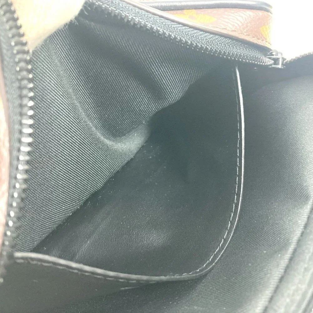 LOUIS VUITTON Authentic Black Monogram Canvas Pochette Pouch